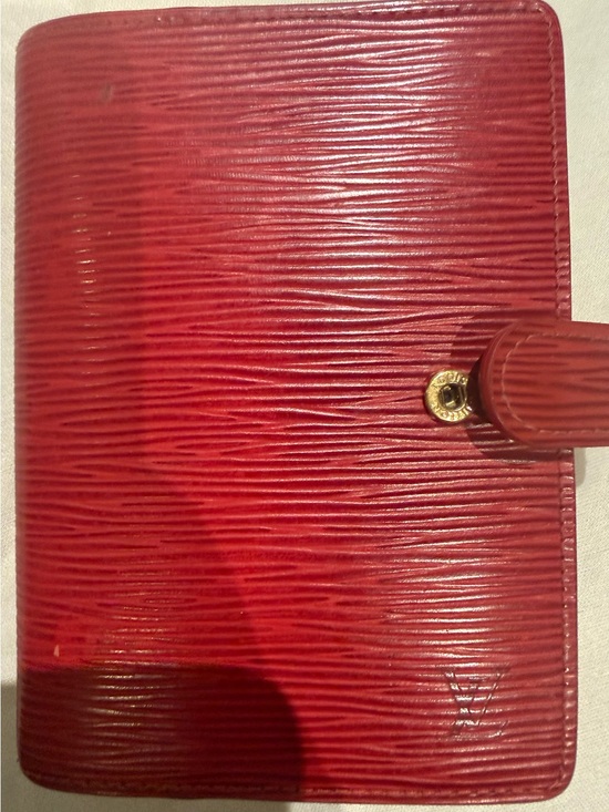 Louis Vuitton Handbags - Louis Vuitton Red Textured Epi Leather Snap mini agenda. Can hold 3 cards.